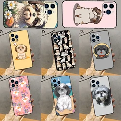 Cartoon Shih Tzu Dog Case For iPhone 16 15 11 12 13 14 Pro Max XS X XR 6S 7 8 Plus 12 13 Mini Back Cover