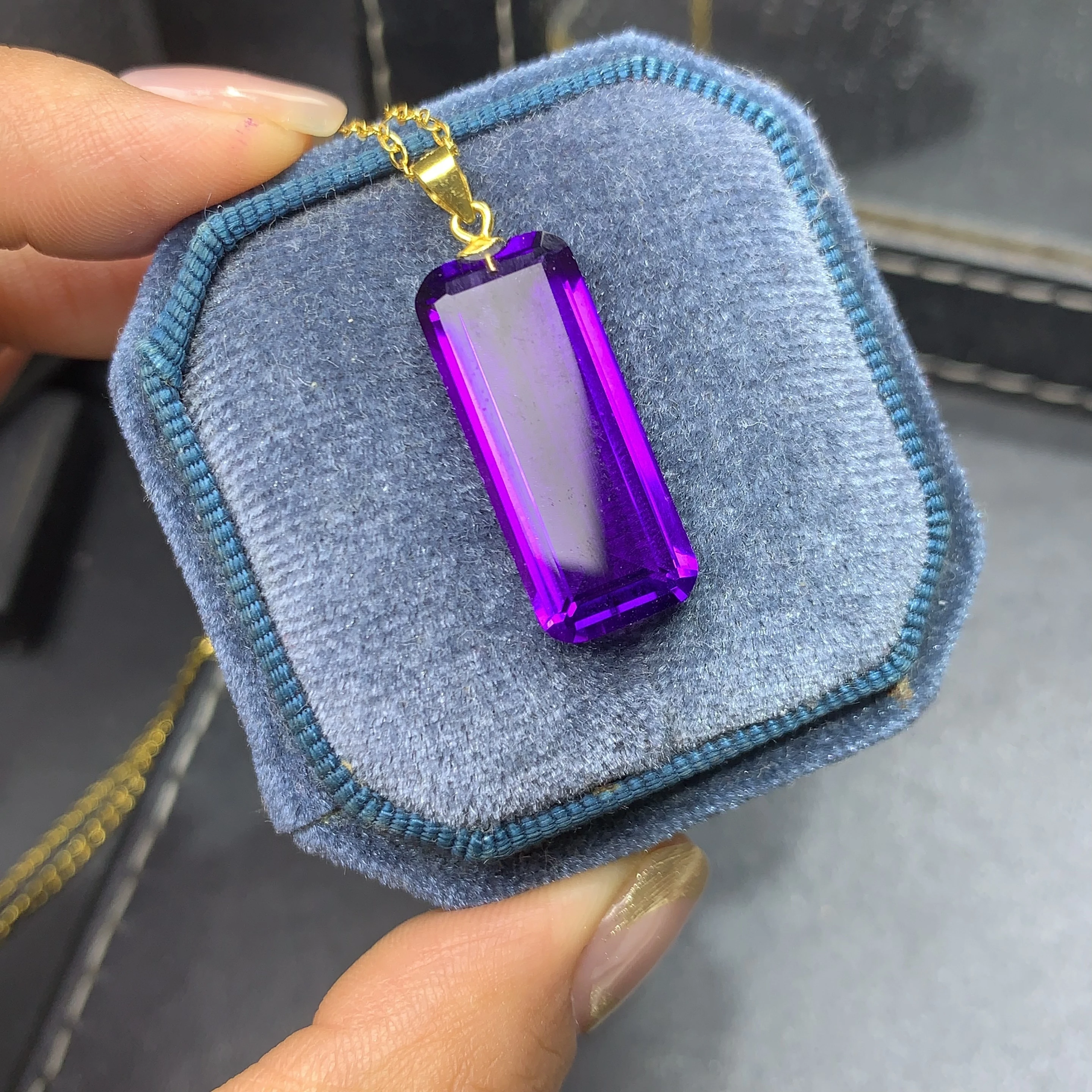 FS Natural Amethyst/Citrine/Ametrine Pendant Necklace S925 Sterling Silver Fine Fashion Charm Weddings Jewelry For Women MeiBaPJ