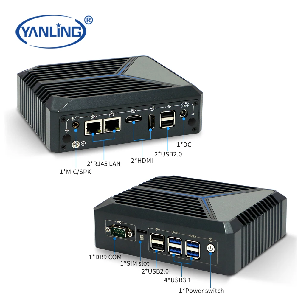 Patents Awarded 4k Dual Display Fanless Mini Pc 3200MHz 32GB J6412 NANO PC