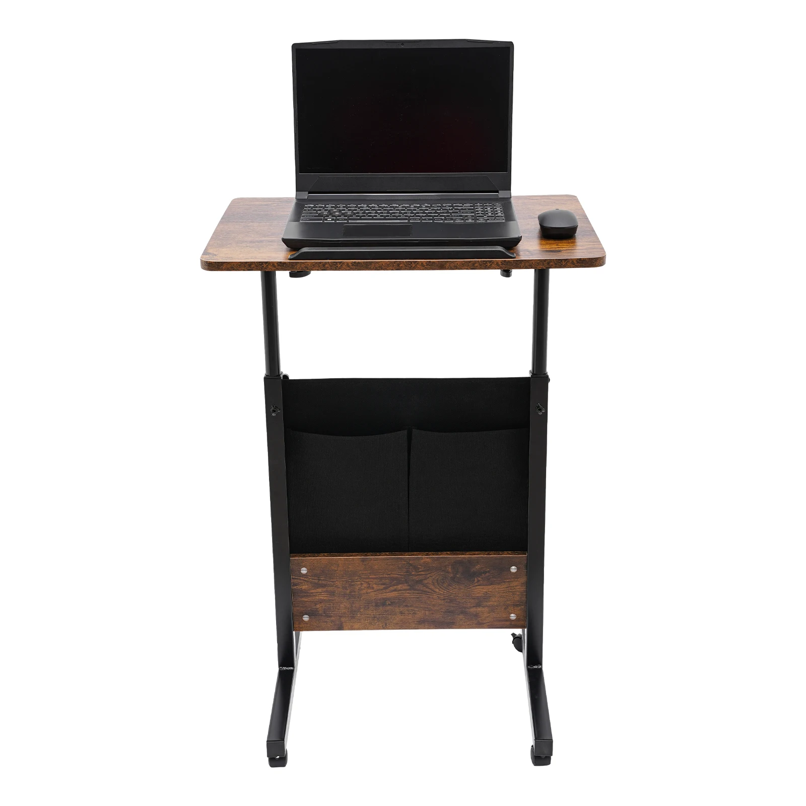 

16×24” Adjustable Height Standing Desk Portable Laptop Desk Rolling Computer Stand