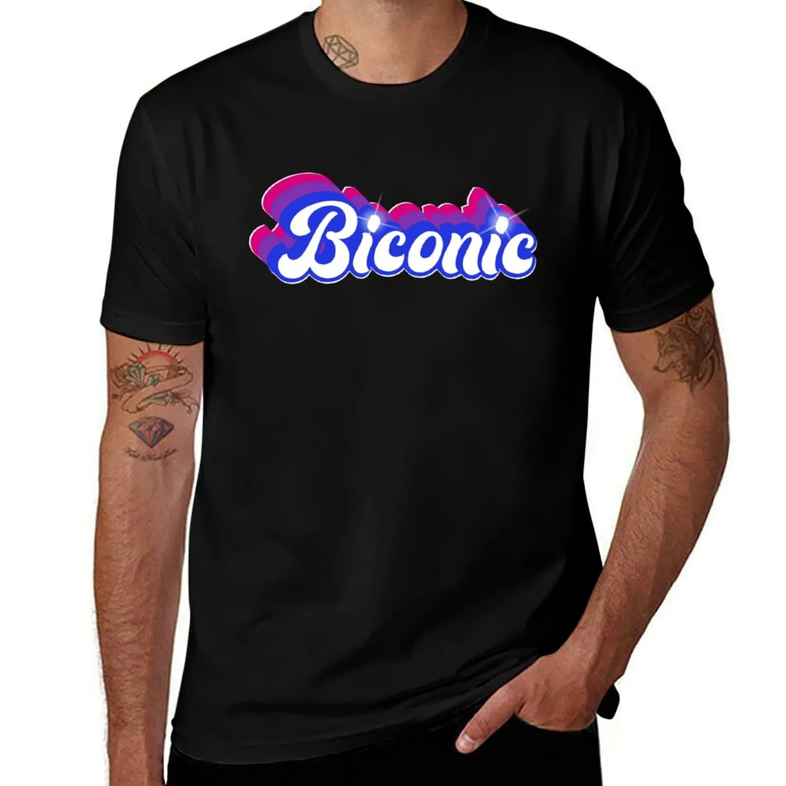 

Biconic Bisexual Pride T-Shirt anime t shirts oversize mens graphic t shirts T-Shirt
