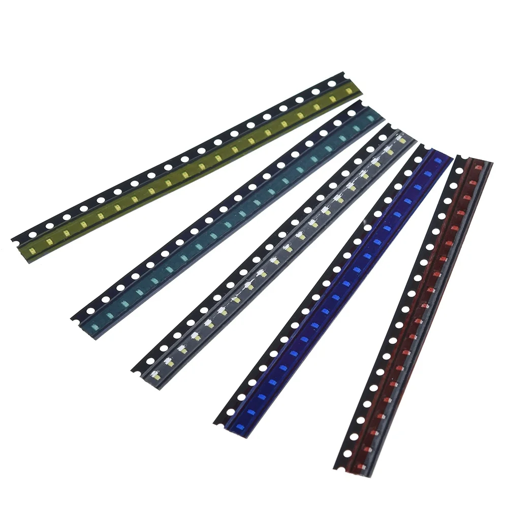 TZT 5 ألوان x20 قطعة = 100 قطعة SMD 0603 LED لتقوم بها بنفسك عدة السوبر مشرق الأحمر/الأخضر/الأزرق/الأصفر/الأبيض المياه واضح LED ضوء الثنائيات مجموعة #4