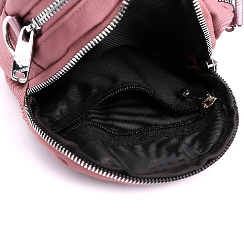 Mini bolsa feminina concha, tecido de nylon, um ombro, bolsa tiracolo para celular casual e simples, nova tendência, outono e inverno, 2023