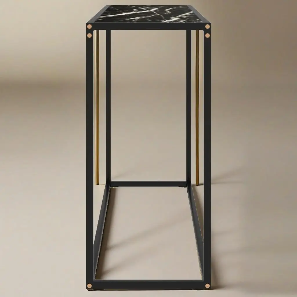 

Table Black 39.4x13.8x29.5 Tempered Glass