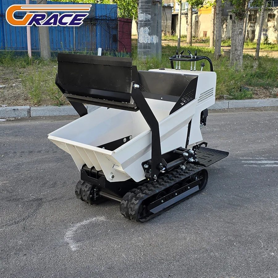Laag brandstofverbruik Mini Crawler Transporter Huishoudelijke Mini Rupsdumper met goedkope prijs