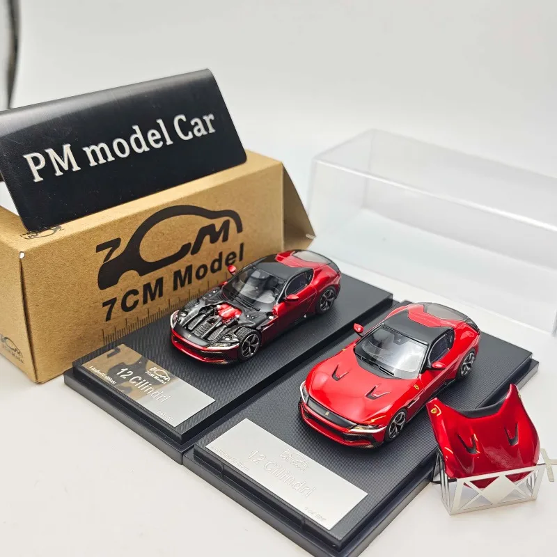 In Stock 1: 64 12 Super sports alloy car model die-cast static car model, creative decorative item, holiday gift