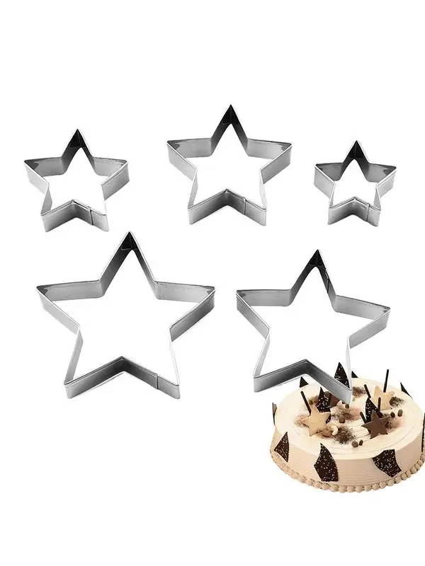 

Star Shaped Cookie Cutter DIY Mold Star Shape Cutter Baking Mould Stainless Steel Cake Cutters Tools Kitchen Accessories