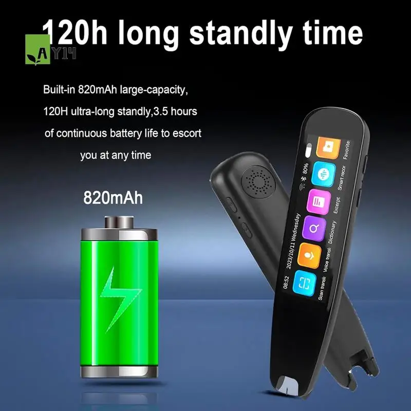 

AY14 -Scan Reader Pen, OCR Digital Pen Reader, Text To Speech Reading Pen, Voice Translator Machine 131 Language Translator