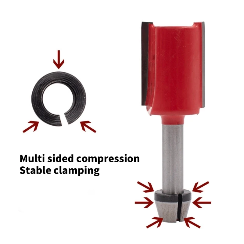 Y6GD 6PCS TRIMMERS ROUTER ADAPTER TEAD COM