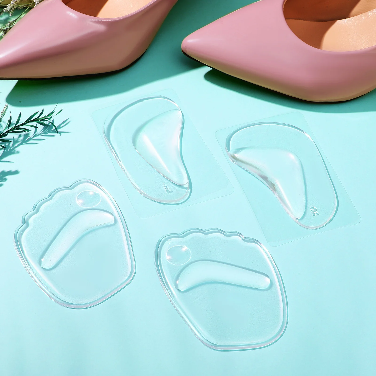 

Arch Support Insoles Forefoot Cushion Pads Silicone Gel Inserts For High Women Shoe Insoles Metatarsal Pain