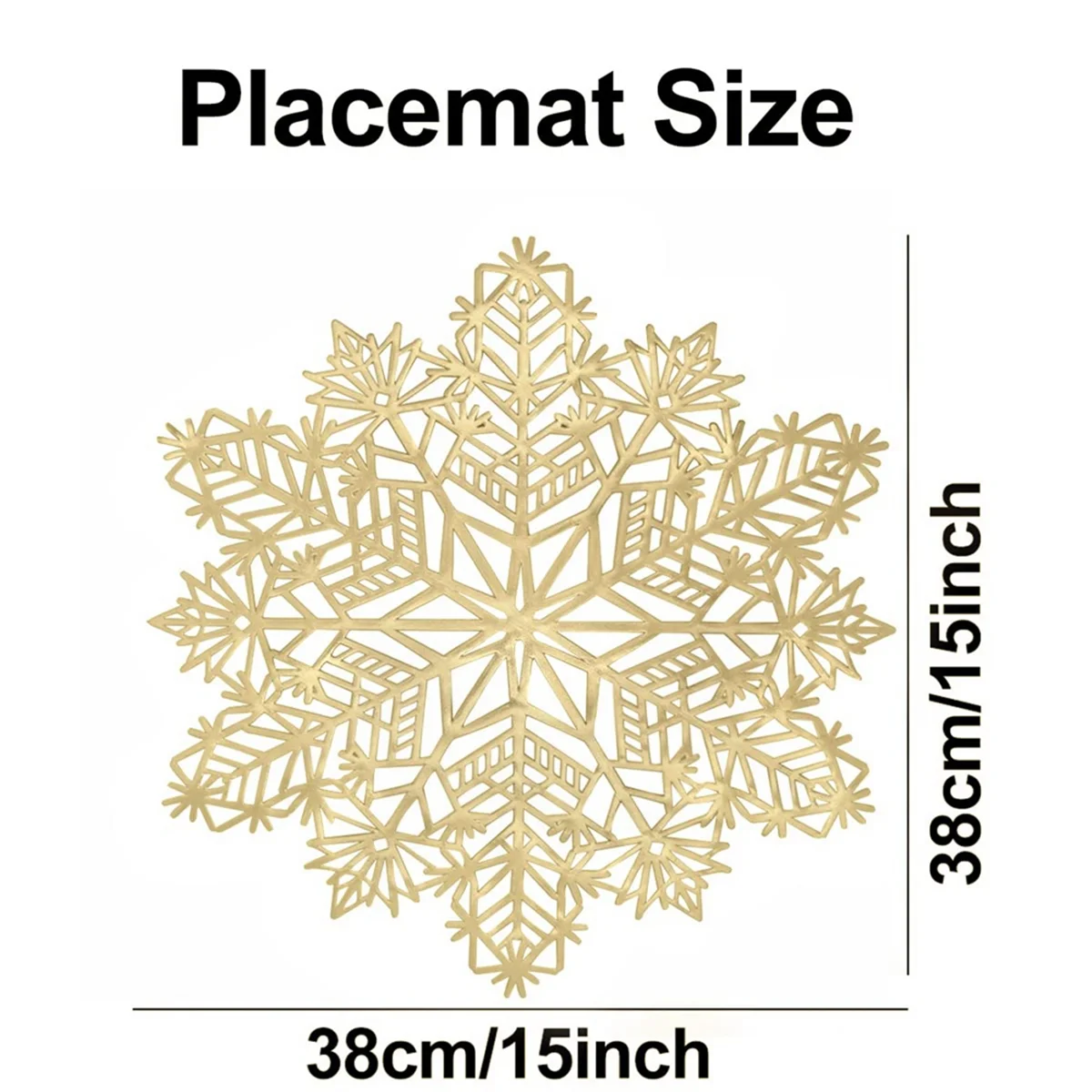 Snowflake Placemats Decorations Red Snowflake Tablemats Kitchen Table Mats for Christmas Holiday Wedding Decorative B