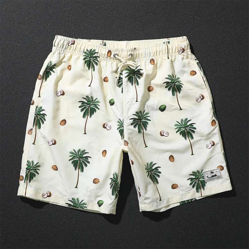 Summer Shorts Men\'s Trendy Cartoon Printed Hip-Hop Shorts Loose And Casual Hawaiian Beach Pants Quick Drying Pants