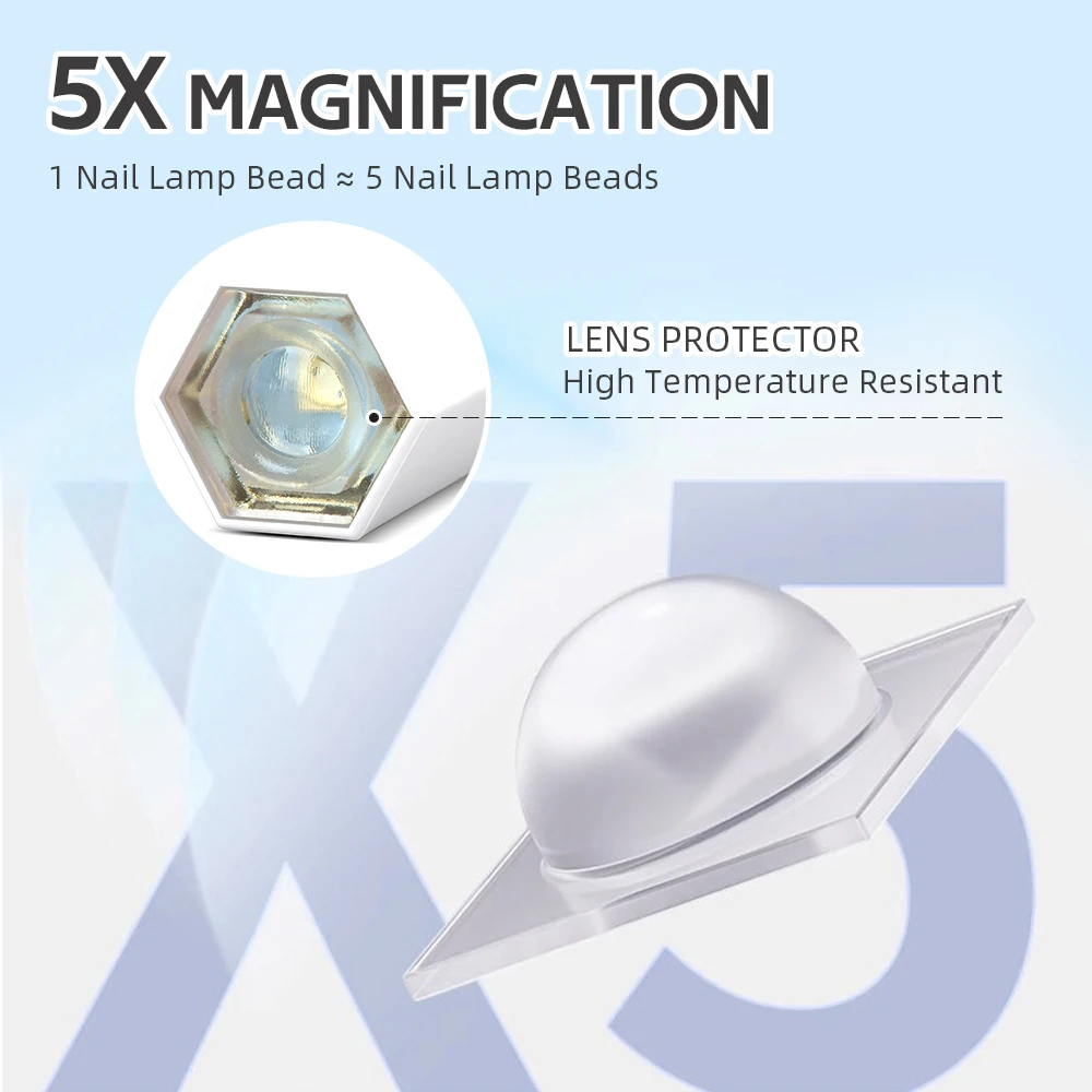 مصباح مجفف أظافر صغير محمول باليد ، مصباح LED بالأشعة فوق البنفسجية لعلاج جميع الجل ، أداة فن الأظافر القابلة لإعادة الشحن USB ، للاستخدام المنزلي والسفر #3