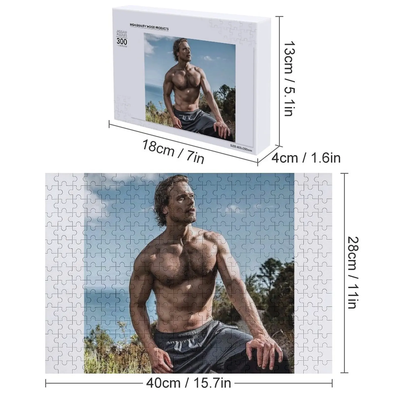 แซม ฮิวแฮน จิ๊กซอว์พัซเซิล ของขวัญไม้แบบกำหนดเอง ปริศนาแบบกำหนดเอง