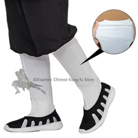 Calcetines elásticos de algodón blanco budista Shaolin monje Kung fu para Tai Chi Wudang artes marciales taoístas Taekwondo Karate zapatos