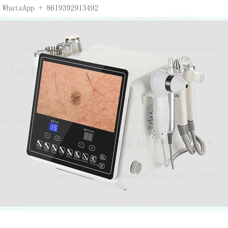 

2026 Aqua Skin Peeling Facial Deep Cleaning Oxygen Jet with Skin facial Skin Hair Scalp follicle detector Machine