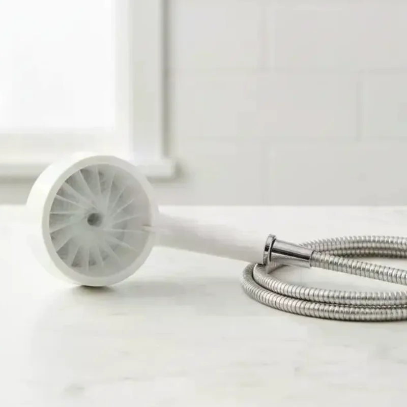 Upgraded Universal Mens Shower Head 1PC Heated Massager High Pressure Adjustable Water Stream for Home Bath