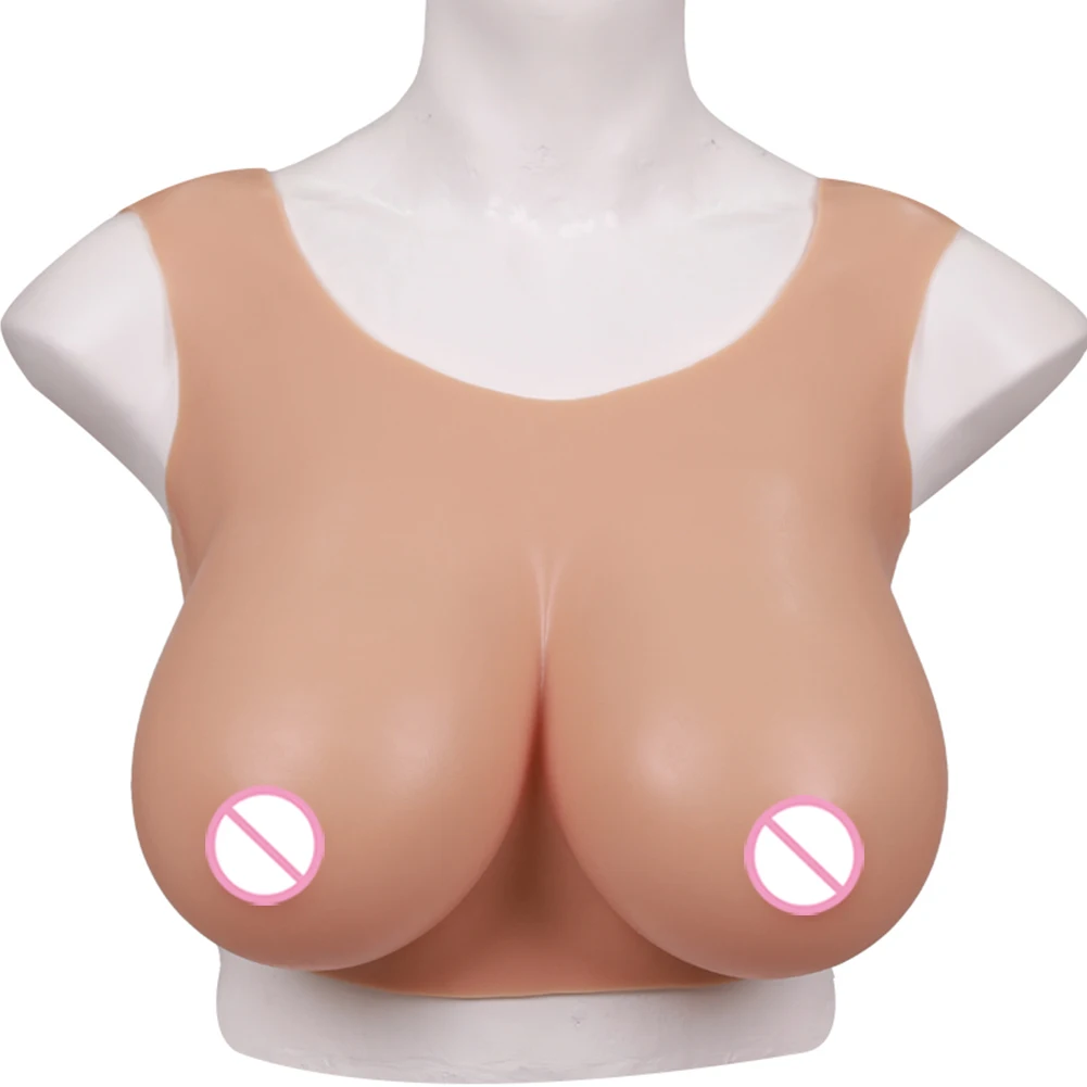 

Summer round Neck Fake Silicone Breast for Drag Queen Crossdressing Cosplay Huge Boob Artificial Breast Transgender Crossdresser