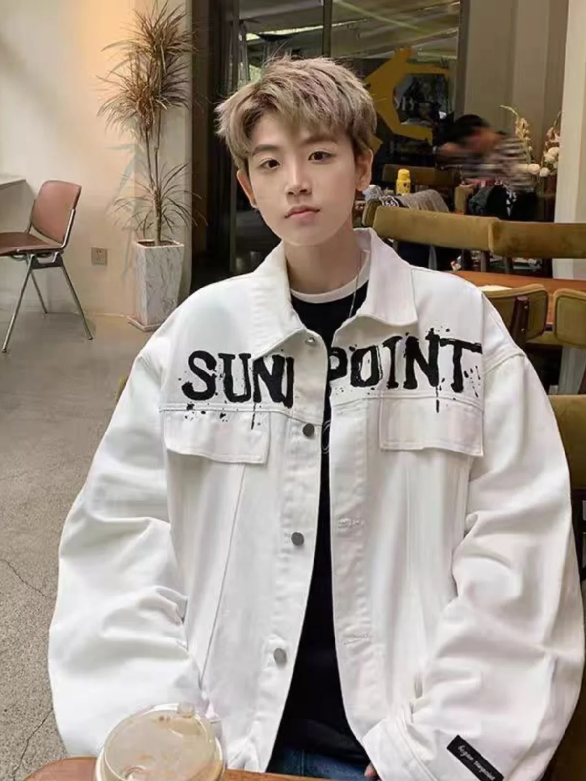 

Мужская джинсовая куртка в стиле ретро в американском стиле, летняя модная рабочая одежда, джинсовая куртка высокого класса, верхняя часть тела, свободная посадка