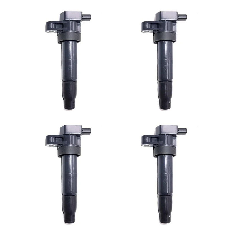 

4Pcs Ignition Coils For Hyundai Azera Genesis Santa Fe Sonata Kia Sedona Sorento V6 27301-3C000 27301-3C010