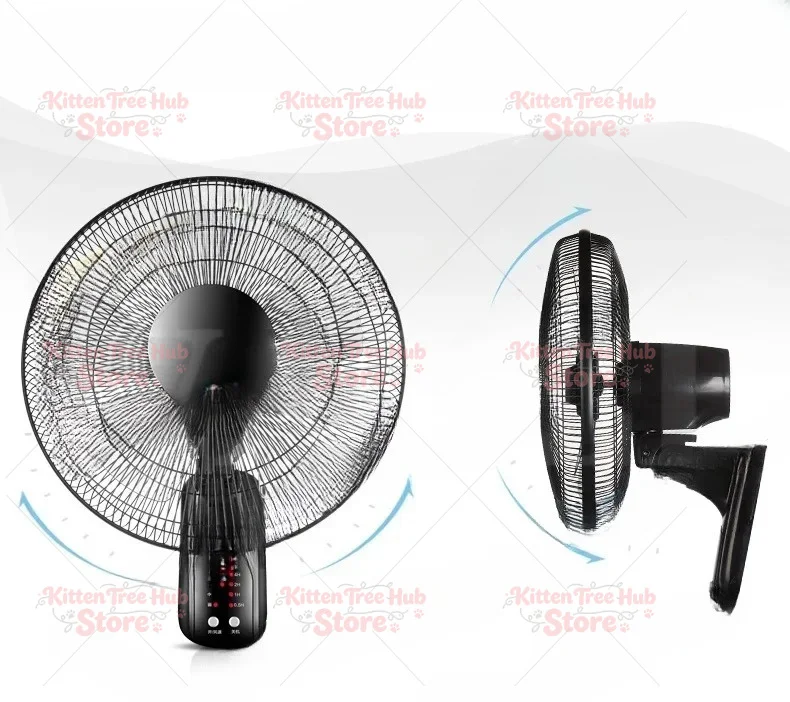 Household Wall-Mounted Electric 220V/60W 16-Inch Living Room Kitchen Fan With 3 Speed Adjustable Smart Version/Mechanical