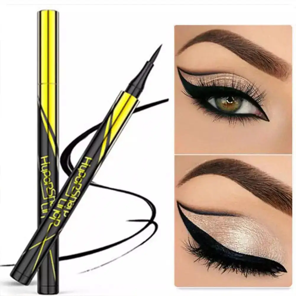 Neuer schwarz-brauner wasserdichter Eyeliner-Stift, langlebig, schnell trocknend, glattes Make-up, Schönheit, mattierter Eyeliner-Stempel, Augenstift