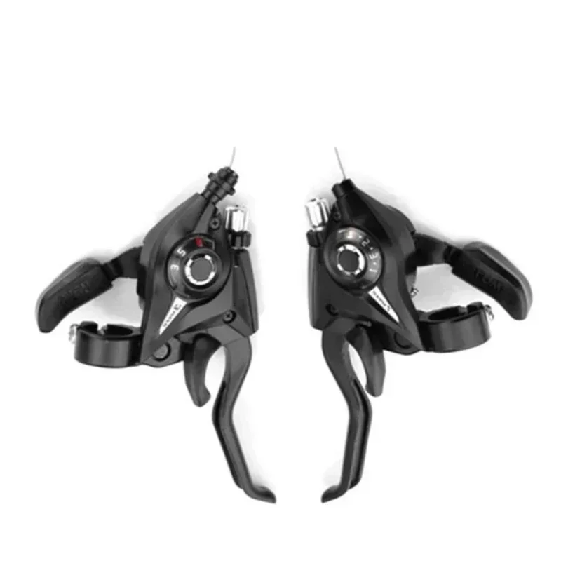 دراجة Derailleurs 3x7 21 سرعة التبديل دراجة نارية شيفتر عتلات الفرامل مع كابل التحول الدراجات القرص مقبض لرحلات الدراجة #4