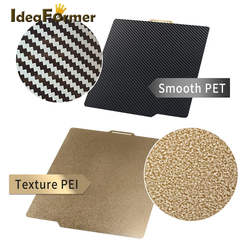 PET PEI Sheet per Bambu Lab X1 X1C p1p stampante 3D Hot Bed Build Plate Double Sided Spring Steel Sheet P1P Carbon Plate Upgrade