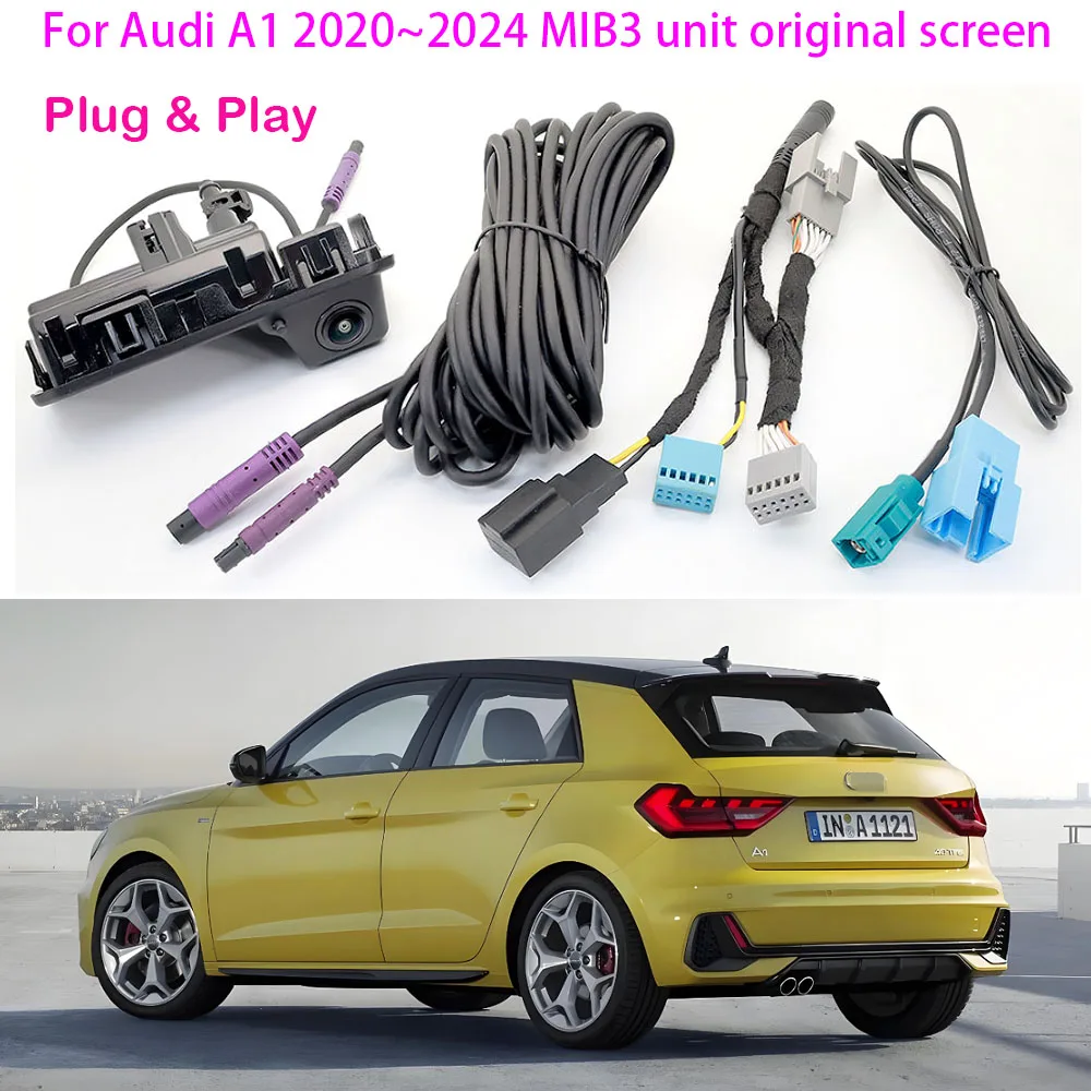 canbus-dynamic-trajectory-hd-rear-view-camera-for-audi-a1-2020~2024-mib3-unit-8-10-inch-original-screen-plug-play-no-coding