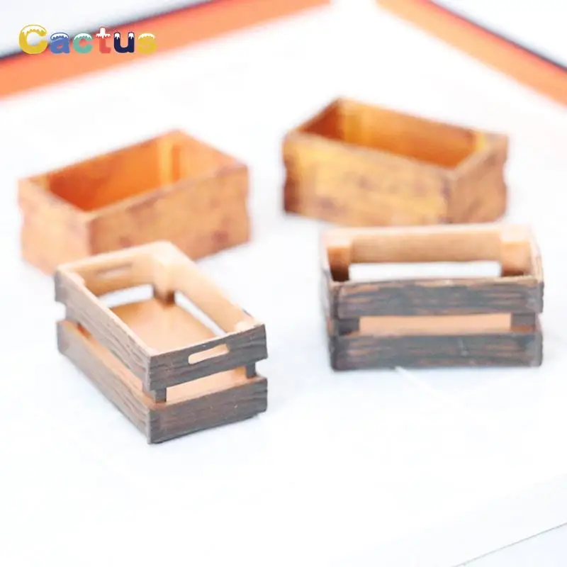 1PCS 1/6 1/12 Dollhouse Miniture Simulation Parts Box Hollow Frame Storage Model Decoration Doll House Accessories Toys