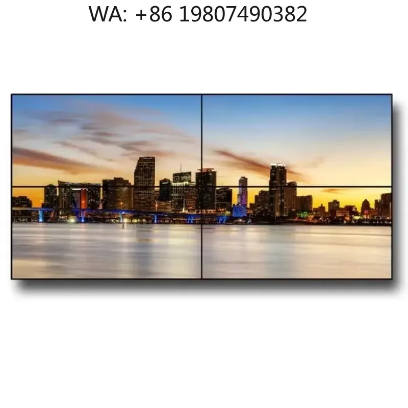 

46 Inch Ultra Narrow Bezel LCD Wall Screen, HD Surveillance Display for Indoor Security Monitoring and Control Room Systems