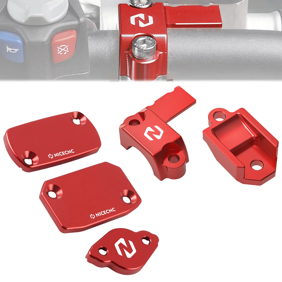 

For Beta XTrainer 300 RR 300 250 RR 480 430 350 2015-2023 Master Cylinder Protector Front Rear Brake Clutch Reservoir Cover Kit