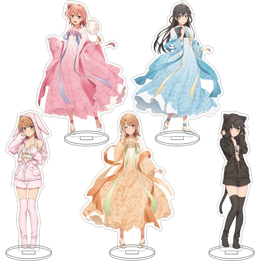 16CM Anime-Figur My Teen Romantic Comedy SNAFU Yukinoshita Yukino Yuigahama Yui Isshiki Iroha Cosplay Acryl-Ständer Ornamente Geschenke