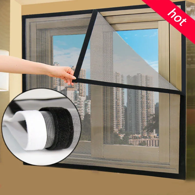 Washable Self-Adhesive Invisible Window Screen Custom, Anti-mosquito Window Net Mosquito Net Window Screen mosquito net