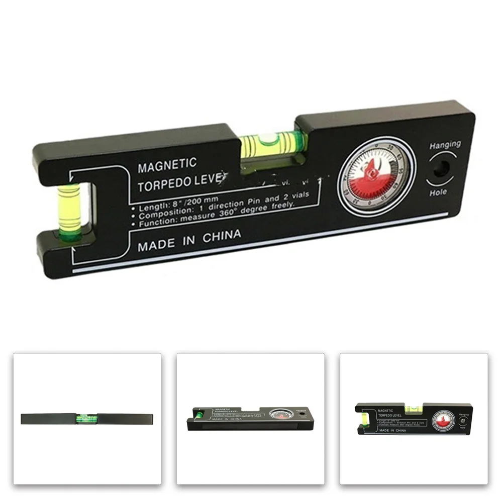 Precision Angle Measurement Device for Spirit Level Applications Including Bubble Ruler Support and Slope Analysis