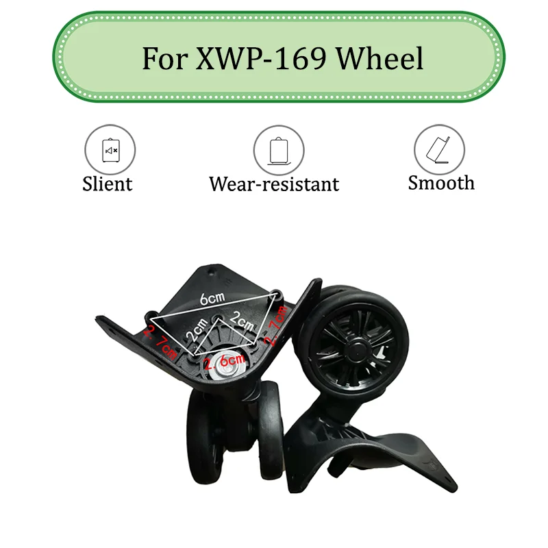 

For XWP169 Universal Wheel Replace The Luggage With Quiet Wear-resistant Push-pull Smooth Shock Absorption Replacement Accessory