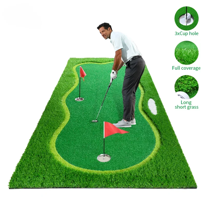 GP Large OEM Golf Mat Practice Putting Green Mat Outdoor And Indoor Putting Green Game Gift Party Home use