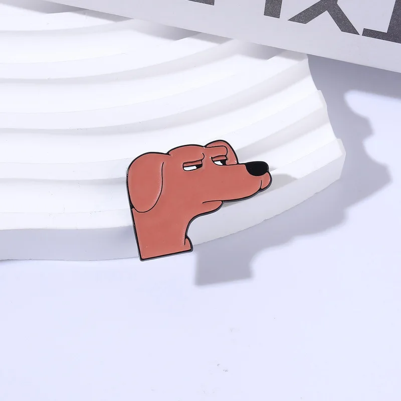 Cartoon dog shaped metal Brooches Cute dachshund Animal Brooch Lapel Badge Jewelry Gifts for Kids