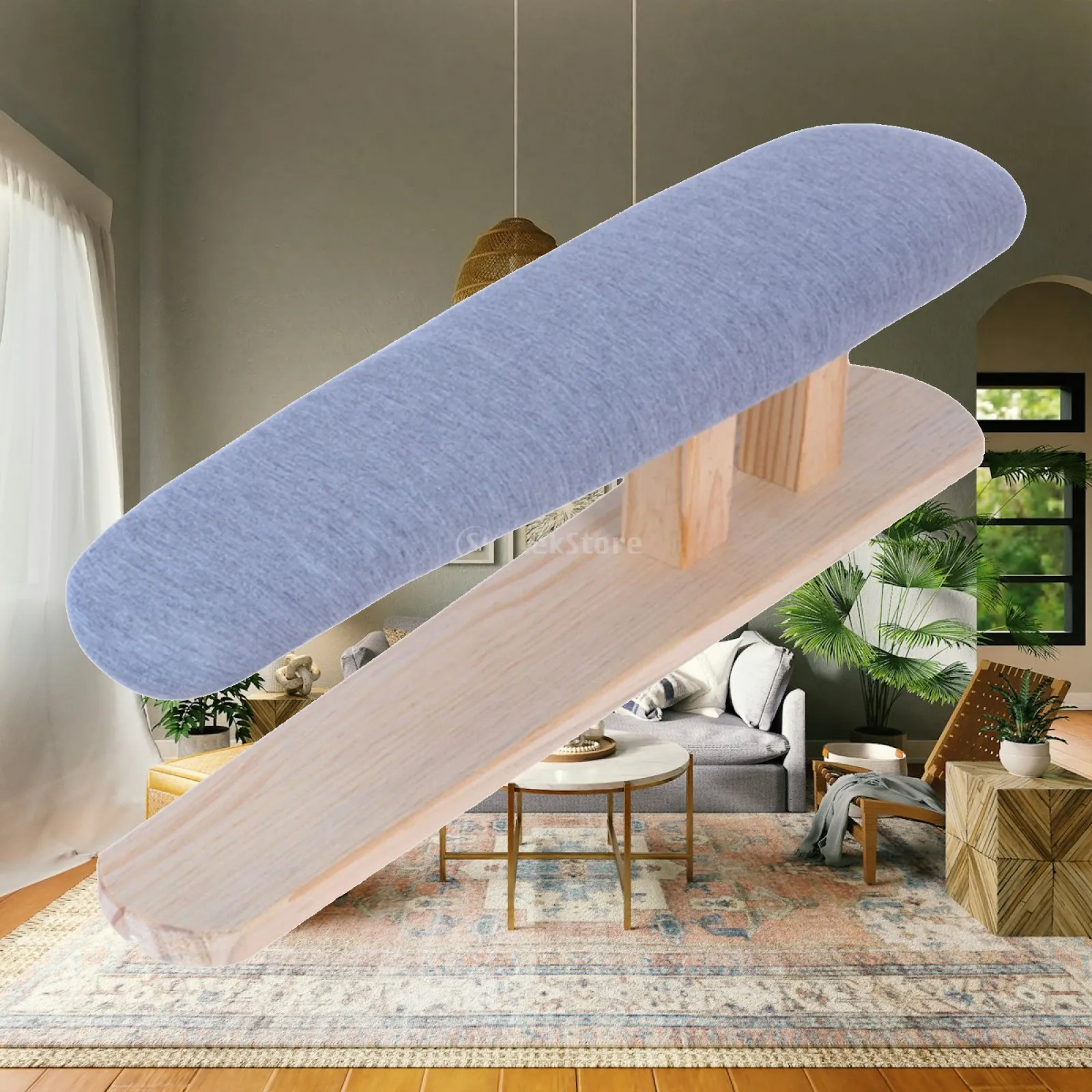 Mini Ironing Board with Wooden Base Tabletop Sleeve Board Space Saving for Collars Cuffs Shoulder