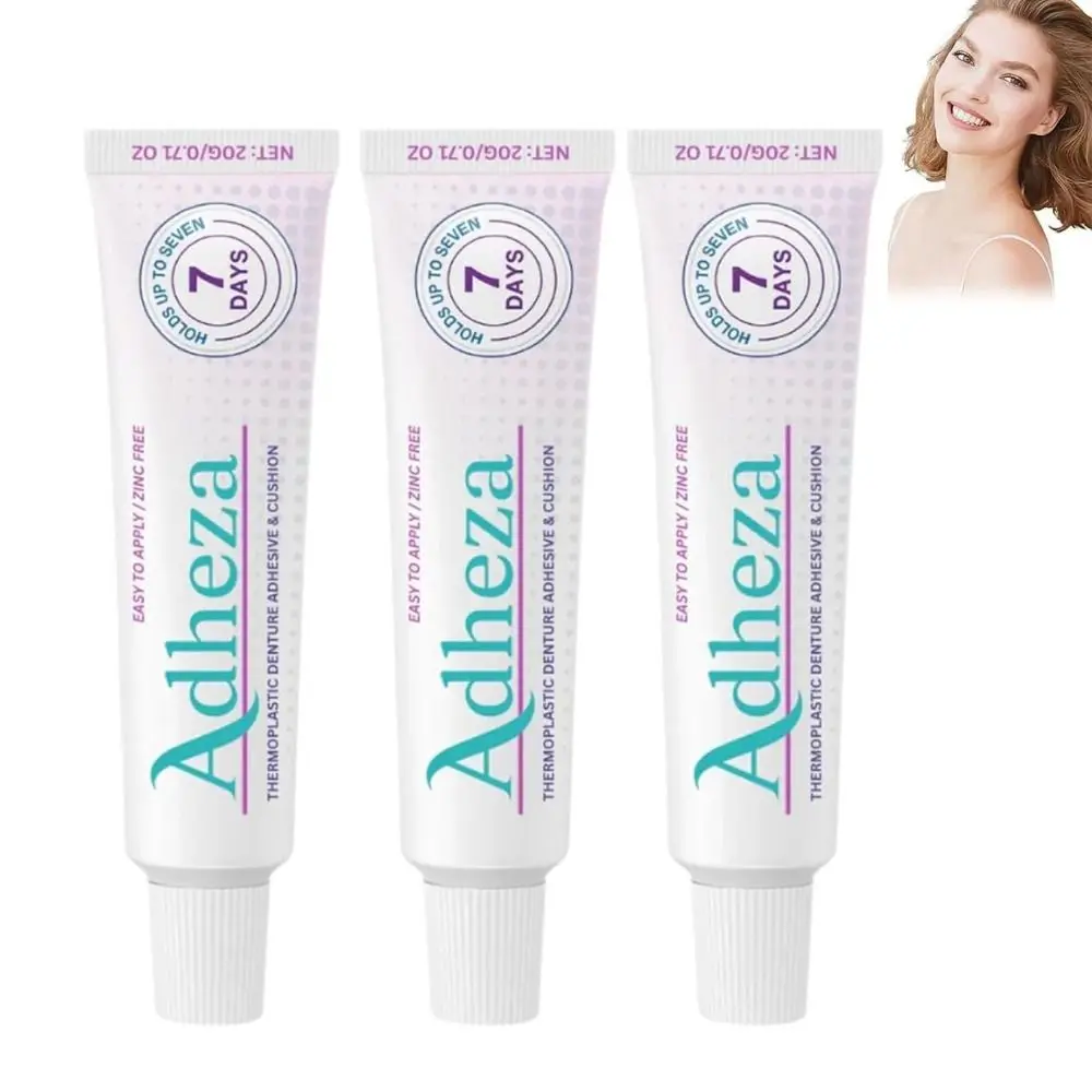 

Seamless Fit Dental Adhesive Reusable Oral Health Care Denture Adhesive Comfortable Denture Fixation Adhesive for Denture Care