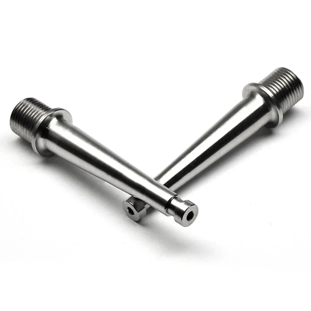 2023 New Pedal Spindles Aluminium Alloy TC4/GR5 For Look Mtb Road Pedal Spindle Axle Titanium Color For MTB Road