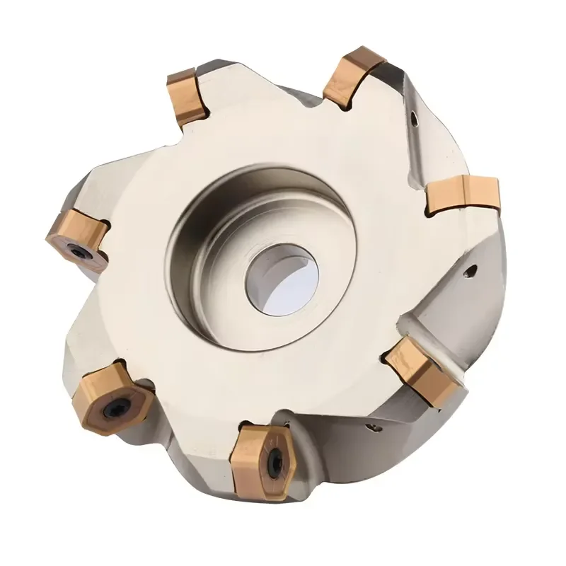 Double Sided Metal Disc Milling Cutter Indexable Inserts CNC Fast Feed Heavy Duty Cutting Tool for Steel Aluminum Alloy