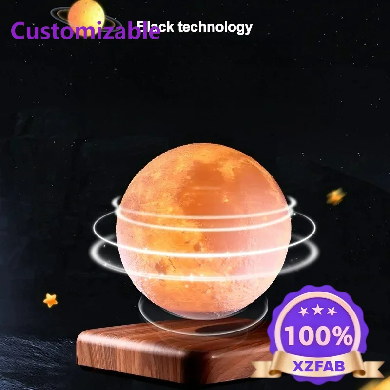 Factory Direct 2026 Maglev moon light ornament desktop ambient light bluetooth speaker