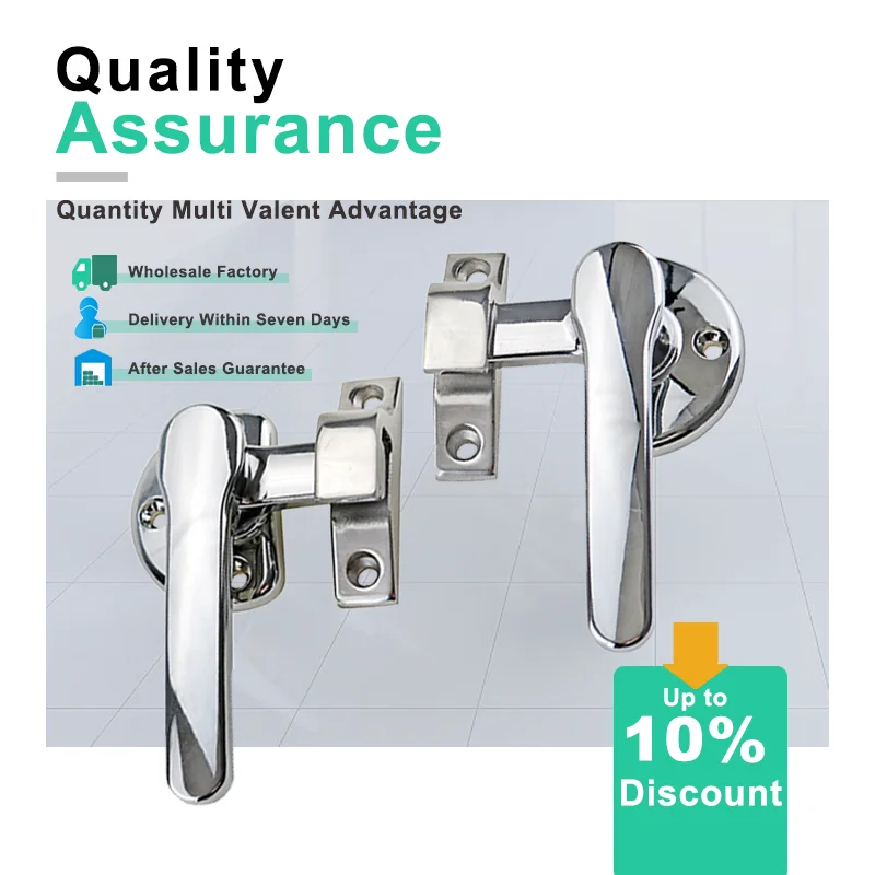 

A Pair Of Zinc Alloy Rotating Handles On Both Sides For Industrial Automation Equipment And Cold Storage Steam Cabinets