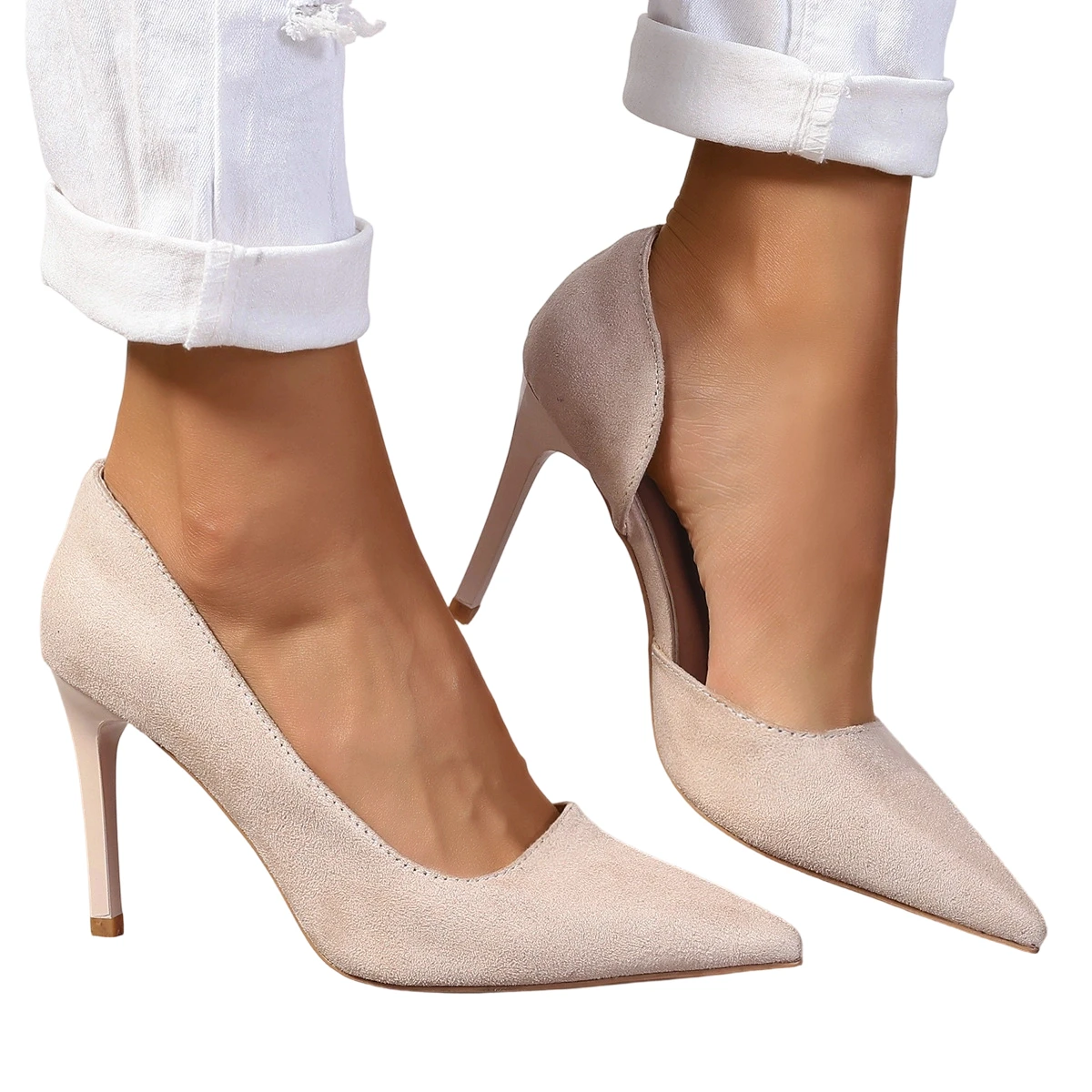 كعب متوسط مدبب بكعب عالٍ مثير نحيف ومتين بكعب عالٍ ملون عصري وكعب عالٍ احترافي #2