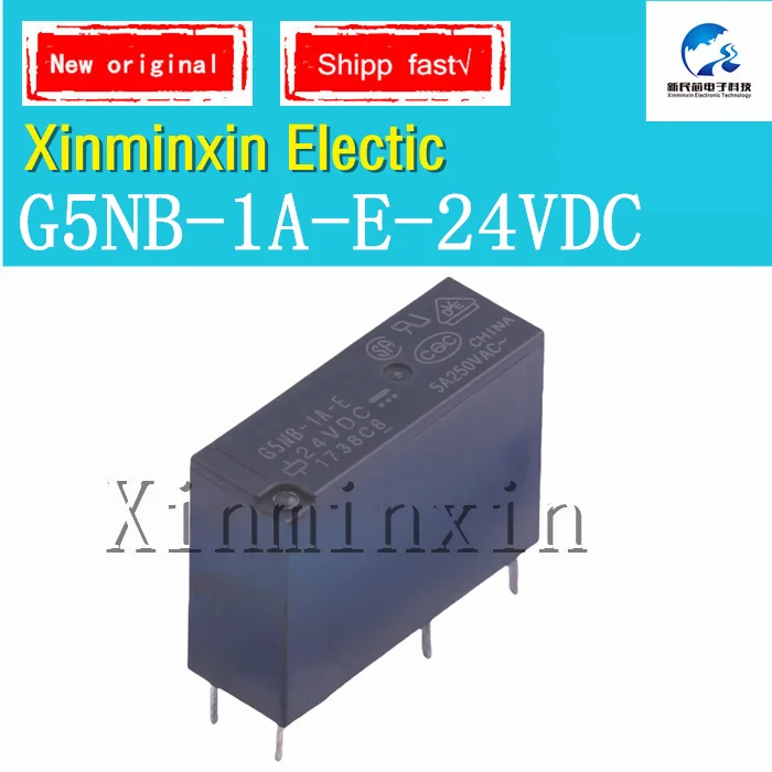 1-10pcs/Lot  G5NB-1A-E-24VDC G5NB-1A-E 24VDC Power relay DIP-4 100% New  Original In Stock