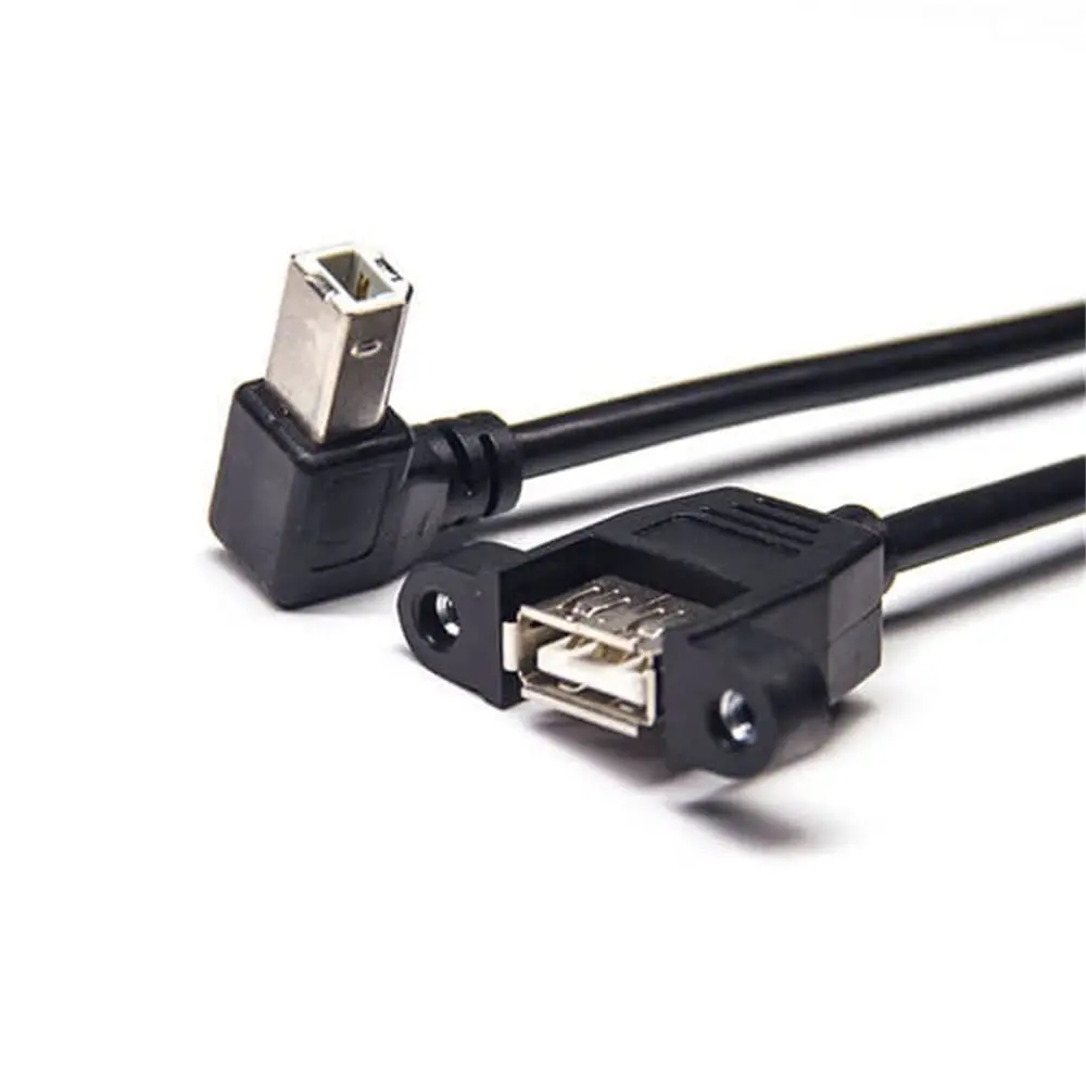 Micro USB OTG Cable, Type B Right Angle to Type A Female Adapter, Fast Data Sync & Charging for Phones, Tablets