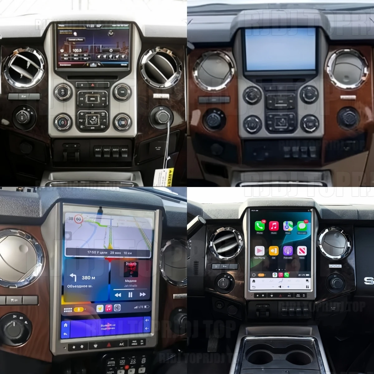 Carplay Android For Ford F250 F350 Heavy Duty Truck Car GPS Navigation Auto Multimedia Player Car Radio Tape Recorder Head Unit