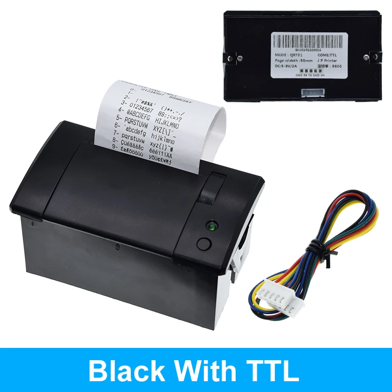 58mm mini thermal printer Embedded POS Receipt Tickets Printer with interface  RS232 / TTL use with 5v-9v for arduino android