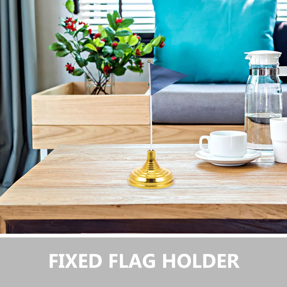 

10pcs Plastic For Desk Table Office Small Table Flag Stand Party Decoration Display Desk Flag Holder Stand Bases